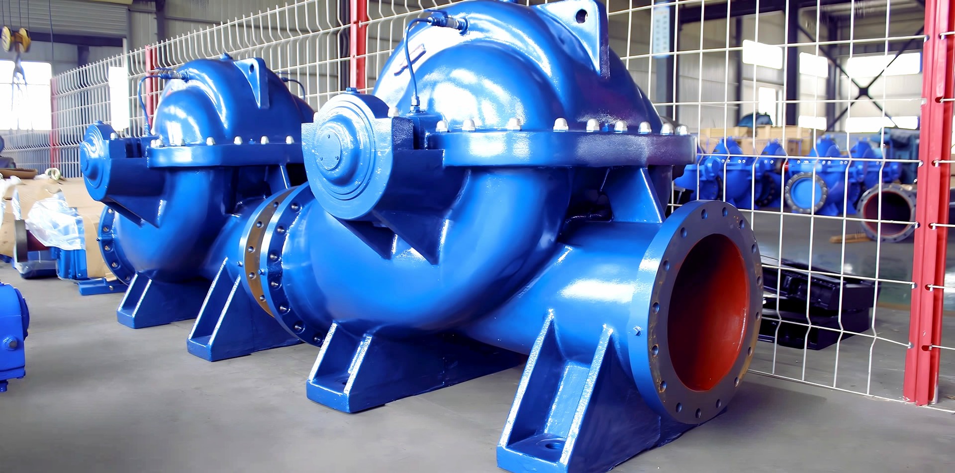 单级双吸水平中开式离心泵